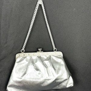 Women’s silver clutch
